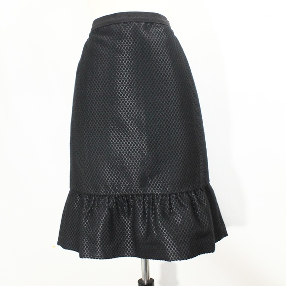 Ann Taylor Black Pencil Skirt sz 2 - Picture 4 of 7